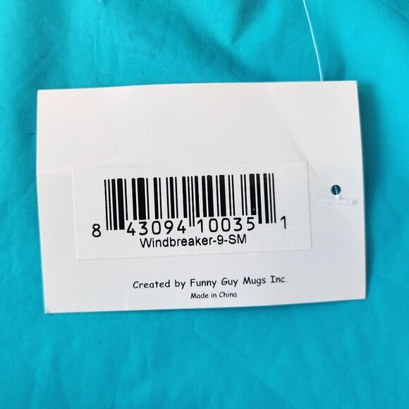 NWT Funny Guy Creation Retro Color Block Windbreaker Jacket Mens Small - Picture 8 of 9